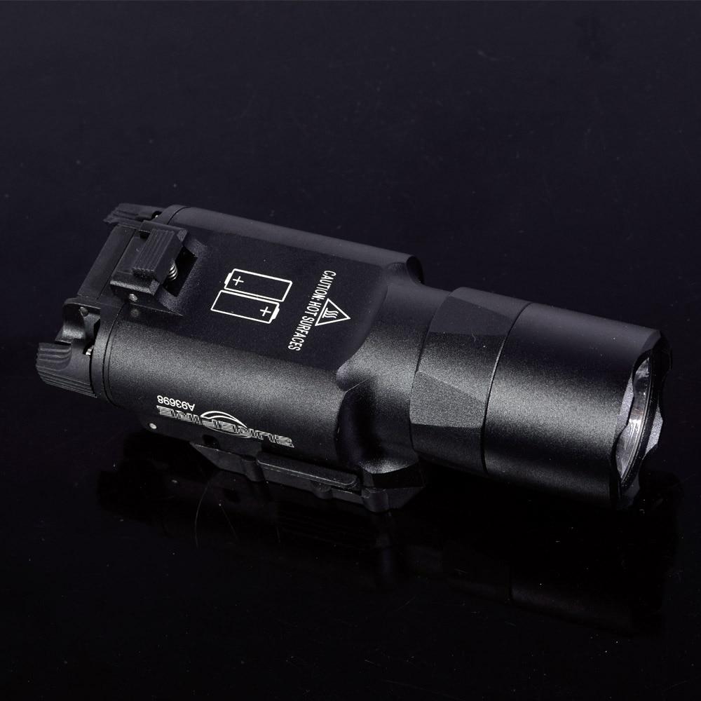 X300 Ultra Pistol Gun Light X300U 500 Lumens High Output Weapon Flashlight Fit 20mm Picatinny Weaver Rail