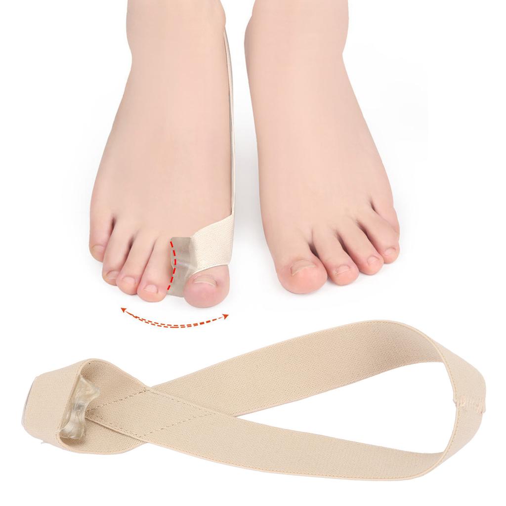 Hallux Vaus Belt Elastic Soft Comfortable Skin Friendly Bunion Corrector Belt for Bunion Overlapping Toes Skin Color