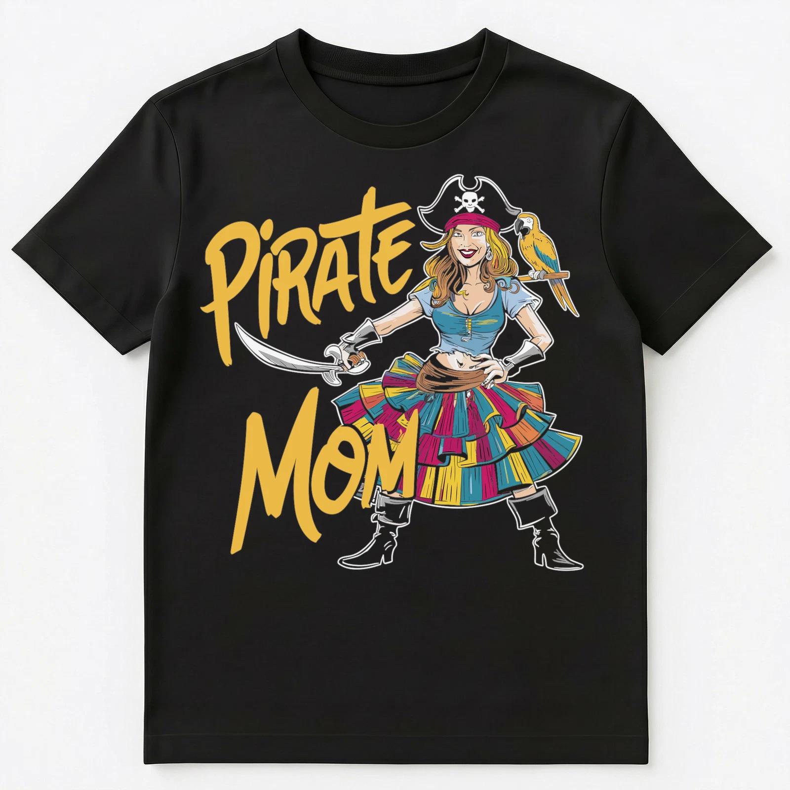 

Pirate Mom Pirate Themed Birthday Party Unisex T-Shirt M
