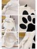 Bubu Ohana Bag with Paw White Backpack/Shoulder Bag, 2-Way Bag, Diagonal/Crossbody Gusset, Casual, Fluffy, Women's, Spring, Summer, Autumn, Winter,