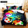 Football Bedding Set Competitive Sports Boy Duvet Cover Set King Quilt Cover Youth Children's Double Duvet Cover Bedding Set