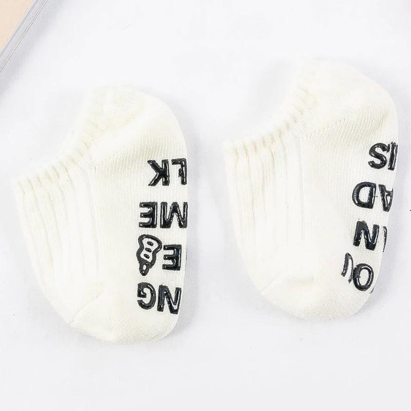 Cute Candy Color Stripe White Baby Floor Socks Summer Spring Thin Cotton Rubber Anti-slip Short Ankle Stockings for Boys Girls