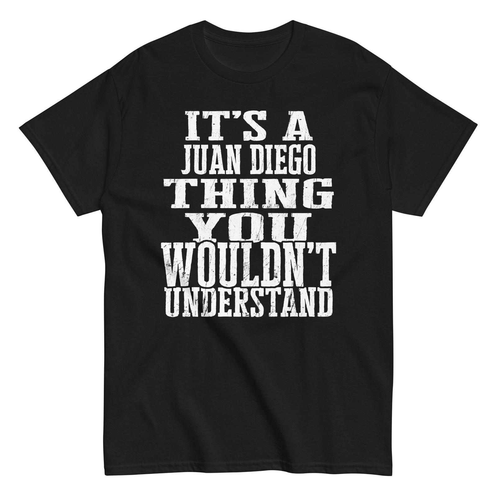Its a Juan Diego Thing Family Reunion First Last Squad Name T Shirt S разноцветный