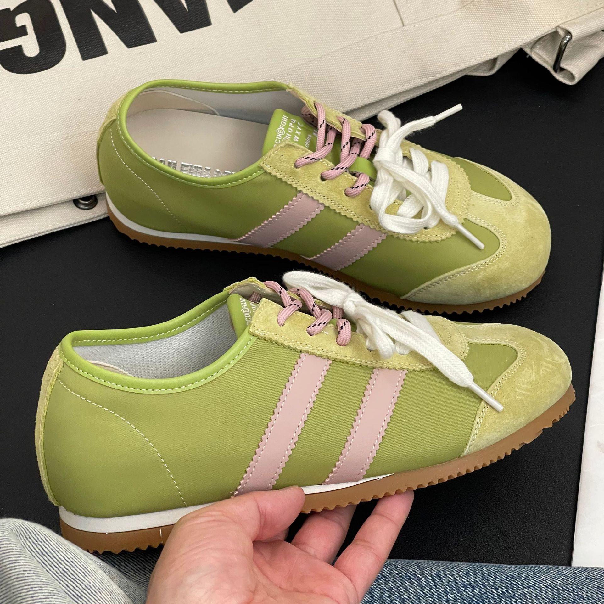 

Новые летние тонкие кожаные туфли с круглым носком и скрытой платформой, женские, универсальной расцветки, спортивные и повседневные 40