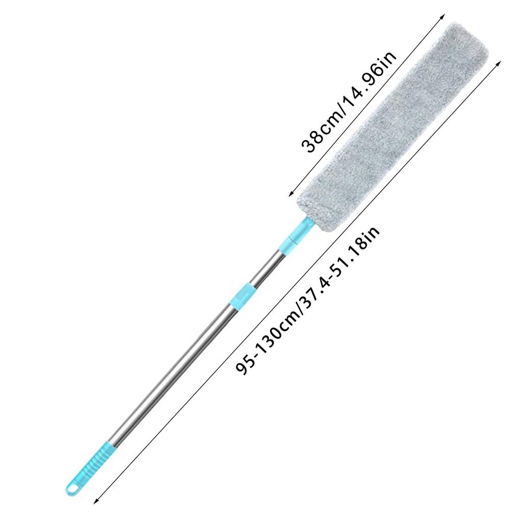 Adjustable Length Duster Cleaner Brush Stainless Steel Handle MultiPurpose Dusting Tool for Home High Ceiling Corner Use