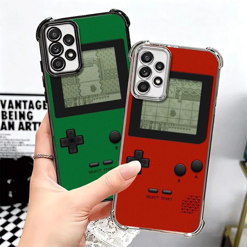 Game Console Trend Pattern Plating Phone Case For Samsung A17 A07 A37 A57 A16 A56 A15 A55 A14 A54 A13 A53 A26 A36 A25 A35 A24 A3