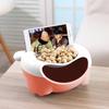 Snackteller 2 Etagen Obst-Nuss-Schale Kunststoff Aufbewahrungsbox Desktop Mülleimer Handyhalter