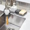 Kitchen Soap Tray, Silicone Sponge Holder Sink Organizer, Silicone Soap Holder for Bathroom Kitchen Counter/Soap Bottles
