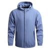 Men's Korean Style Casual Baseball Jacket with Hood - Solid Color, Trendy, Customizable