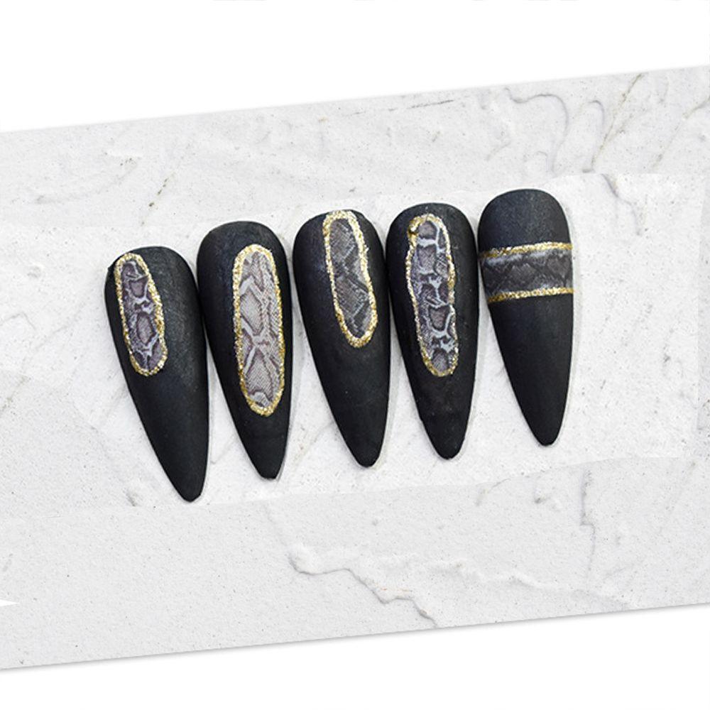 Manicure Animal Stickers Leopard Nail Sticker Nail Art Decoration Adhesive Decals 3D Nail Stickers
