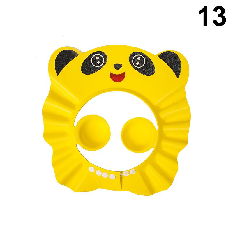 Verstellbare Cartoon Baby Shampoo Kappe Wasserdichter Spritzschutz Badevisier Hut Langlebiger Säuglings Haarschutz Für Dusche