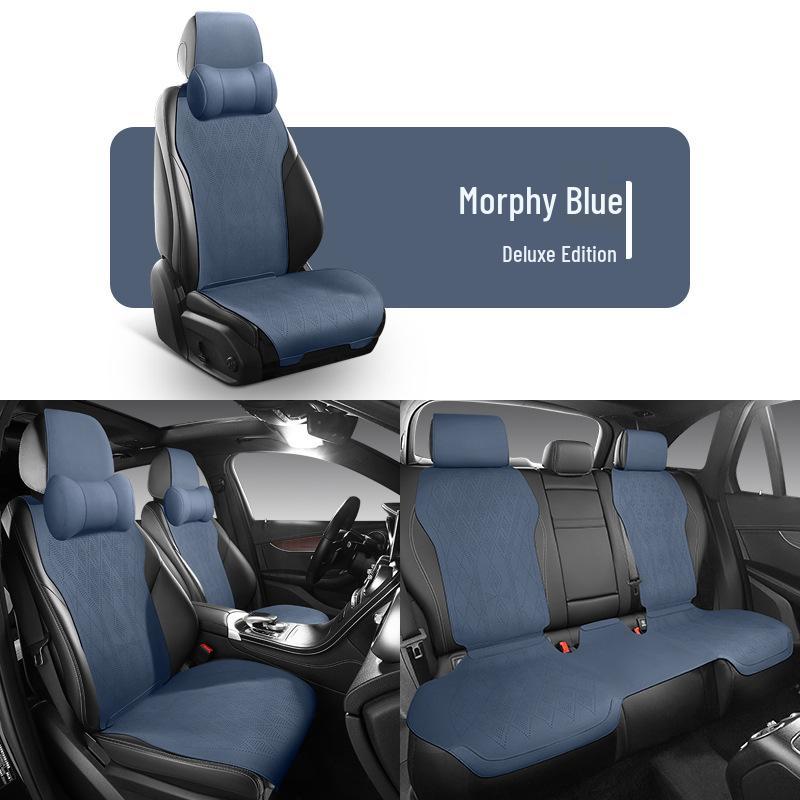 Universal Suede Car Seat Cushion for Four Seasons - Fit for Corolla, Bora, Lavida (Five-Seat, Half-Wrap Style)