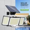 328LED Solar Lamp Outdoor Security Light with Motion Sensor Waterproof Powerful Spotlight Solar for Garden Garage