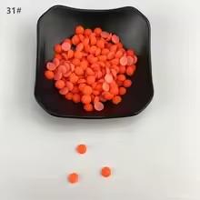 6-12mm Semi Circular Acrylic Flatback Plastic Beads Matte Multi-color Customizable Color Clothing Accessories Beads