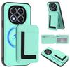 For Redmi 14C 14R A4 A3 13C A3X Note 13 14 Pro Plus Pro+ 13R Turbo3 4G 5G Case Cover Card Holder Stand Coin Magnetic Wallet Supports Wireless Charging