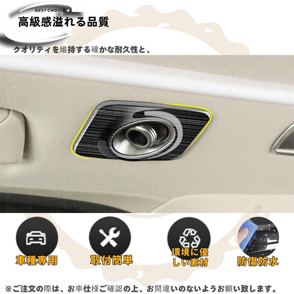 DodoxDIY Compatible Alphard Vellfire 30 Series Interior Parts Reading Light Frame Garnish Panel Interior Panel Interior Panel