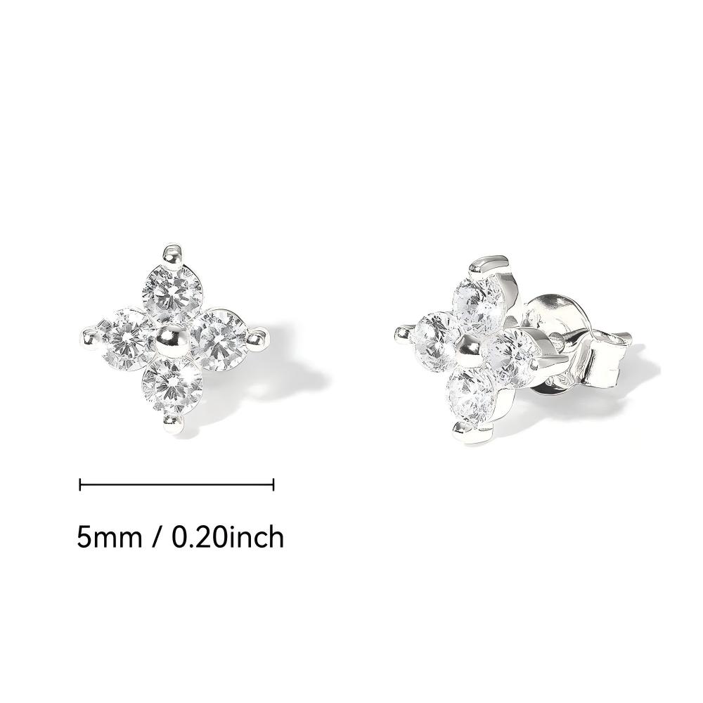 Minimalistisches Glücksbringer Süßes Besetztes Kleeblatt Armband für Damen Mädchen Verstellbare Goldfarbene Gliederkette Klassischer Französischer Schmuck Geschenk