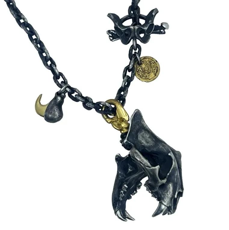 Personalized Dominant Men s Skull & Bone Pendant Necklace Handsome Retro Vintage Clavicle Chain