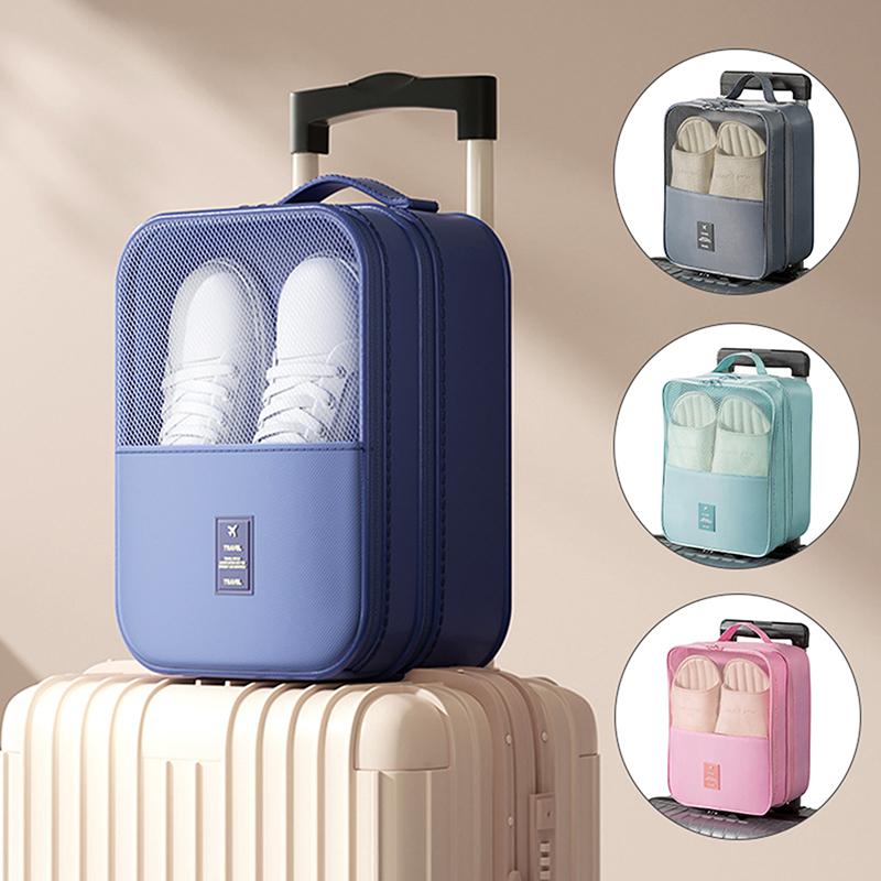Travel Shoe Storage Bag Portable Luggage Storage Bag Travel Bag Three-Layer Storage Shoe Bag