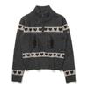 Hart Penguin Half Zip Sweater  Charcoal 