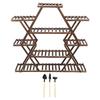 Wood Plant Stand Potted Flower Organizer Shelf Multiple Pot Display Rack Indoor Outdoor