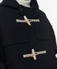 Musinsa Standard Wool Blend Extra Oversized Duffle Coat [Navy]