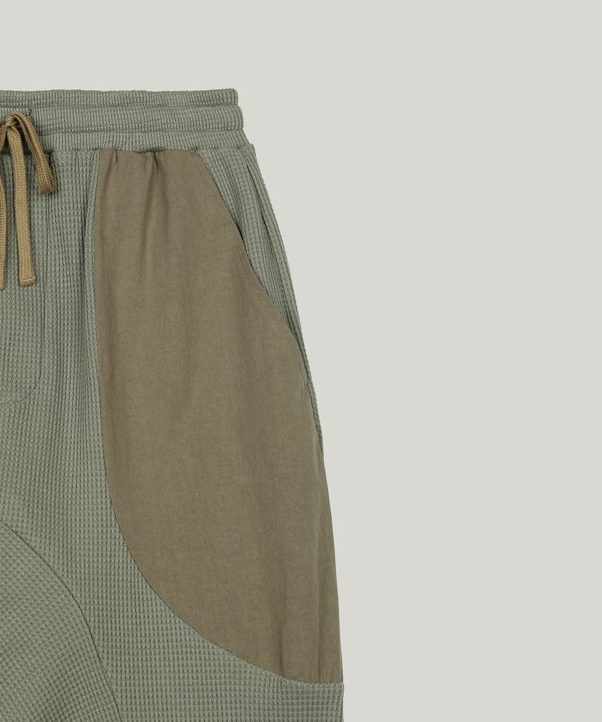 Peullojeulum Round Panel Jogger Pants [Khaki]
