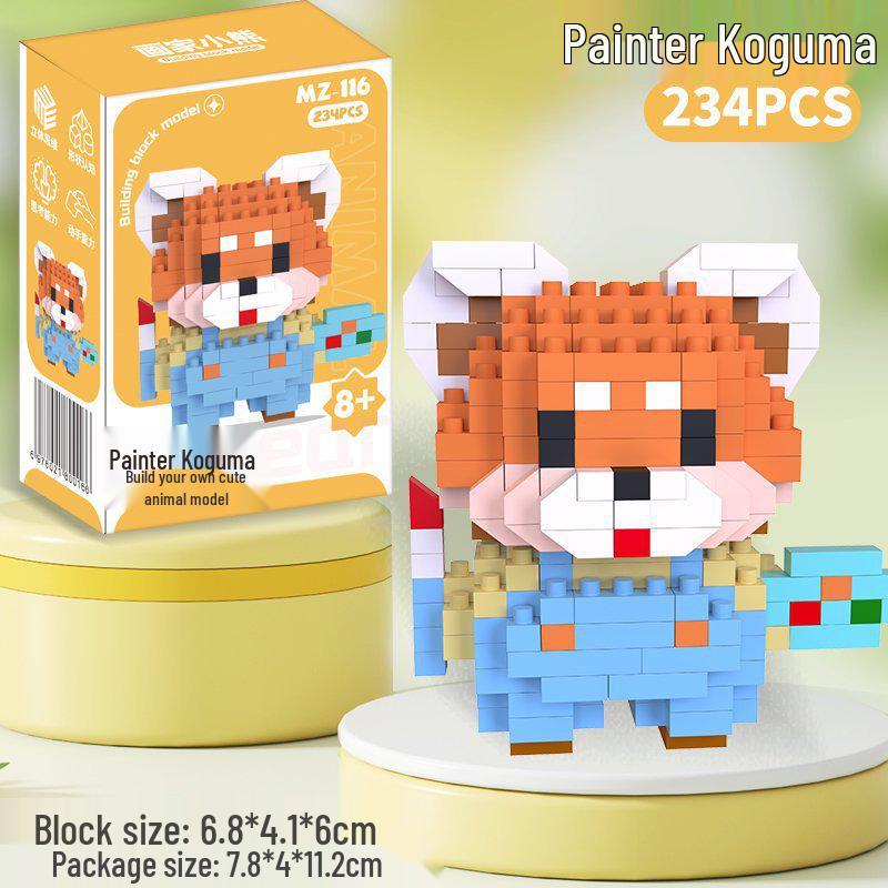 Educational Lego-Compatible Animal Figurine Building Toy for Kids