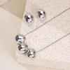 Bow Love Doudou Necklace Earrings Set High-End Women'S Niche Clavicle Chain Personalized Items