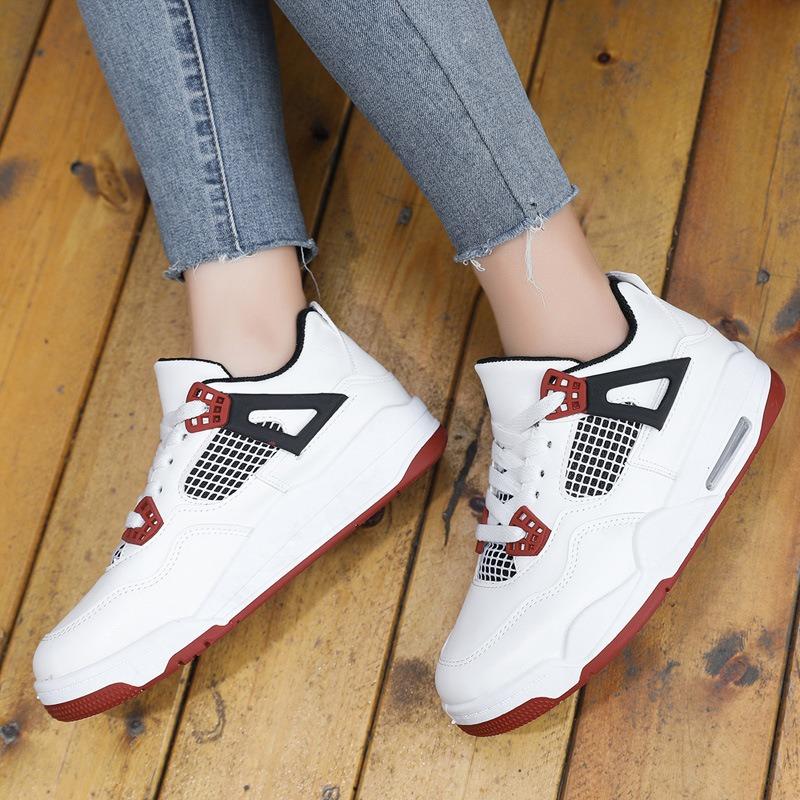 Shoes multi-material splicing women's size shoes spring and autumn fashion sneakers trendy women's shoes basketball shoes