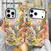 Phone Case: 2D Flat, Fits iPhone 18, 17, 16, 15, 14, 13, 12Pro Protective Case, with Little White Rabbit and Bee, Perfect Holiday Gift for Christmas a