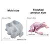 Silicone Wall and Desktop Frog Shape Mold Decorative Frog Sculpture Mold Frog Shaped Silicone Molds for Artistic Project