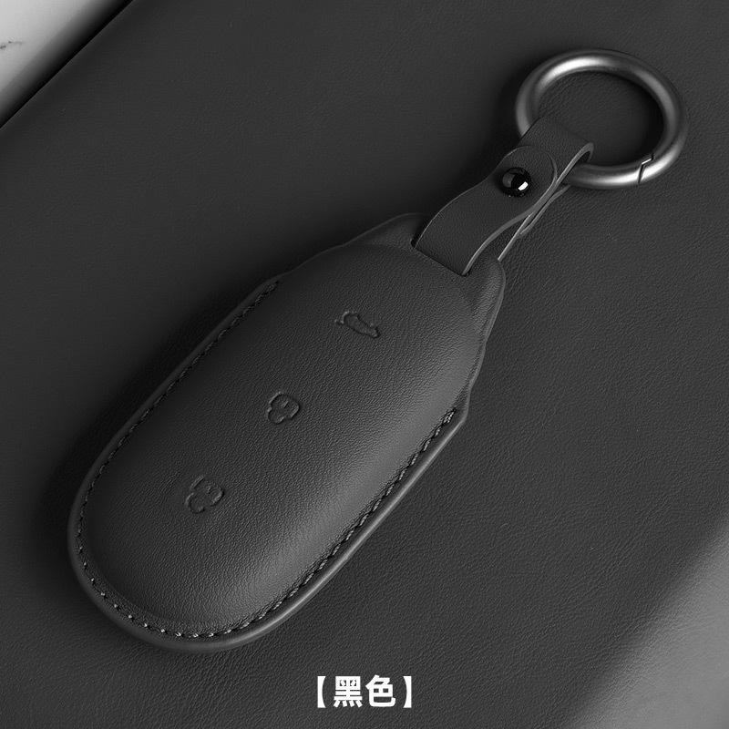 For Li Lixiang L9 Ultra L8 L7 Pro Mega Car Key Cover Keychain Cover Nappa Leather Protective Shell Fob Key Fob Case Accessories
