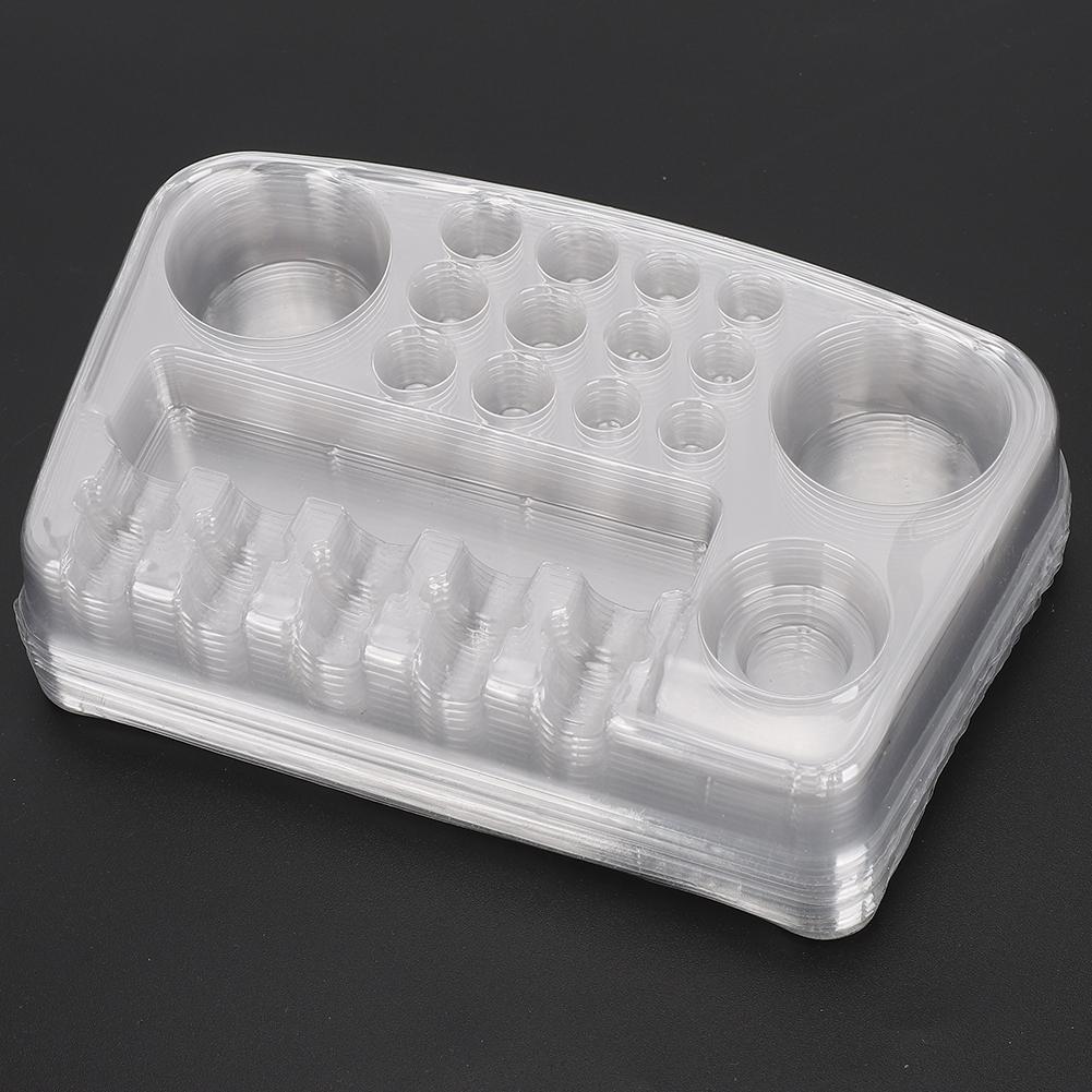 10pcs Disposable Plastic Tattoo Cartridge Needles Holder Stand Transparent Tray Tattoo Accessory