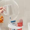 Large capacity Toothbrush Holder Adjustable Cup Storage Rack Toothpaste Storage Rack  Hotel