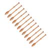 12Pcs Lace Bobbin Wooden Antique Vintage French Artisan Craft Turned Wood Weaving Tools