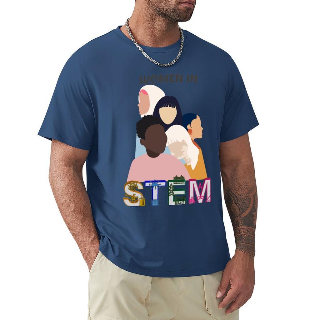 Women In Stem T-Shirt Hippie Clothes Summer Tops Vintage Anime Shirt Mens Graphic T-Shirts Hip Hop