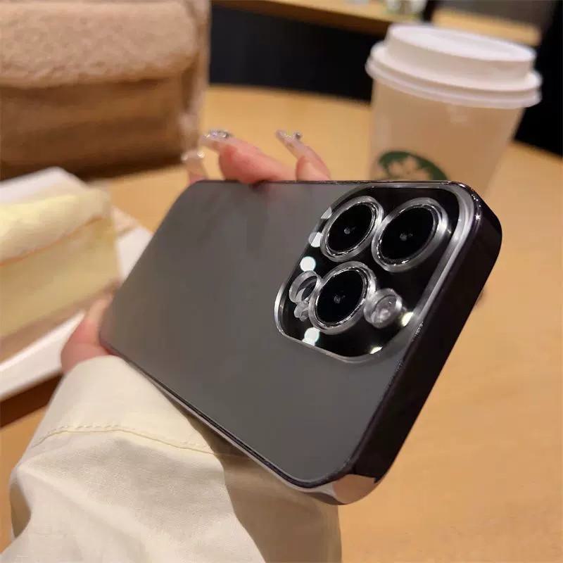 

Чехол для телефона Apple 15 Pro Max с высококачественной текстурой: Гальваническое покрытие, оригинальный цвет, защита от падений для iPhone 13. iPhone 12 Pro