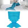 Tail Mermaid Fish Knitted Blanket Warm Solid Color Quilt Bedroom Gift Fashion