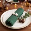 Elegant Napkin Rings for Reception 3Pcs Faux Pearl Rings, Reusable Metal Holders, Holders Table Weddings Banquets Dinner Parties Decor Clips