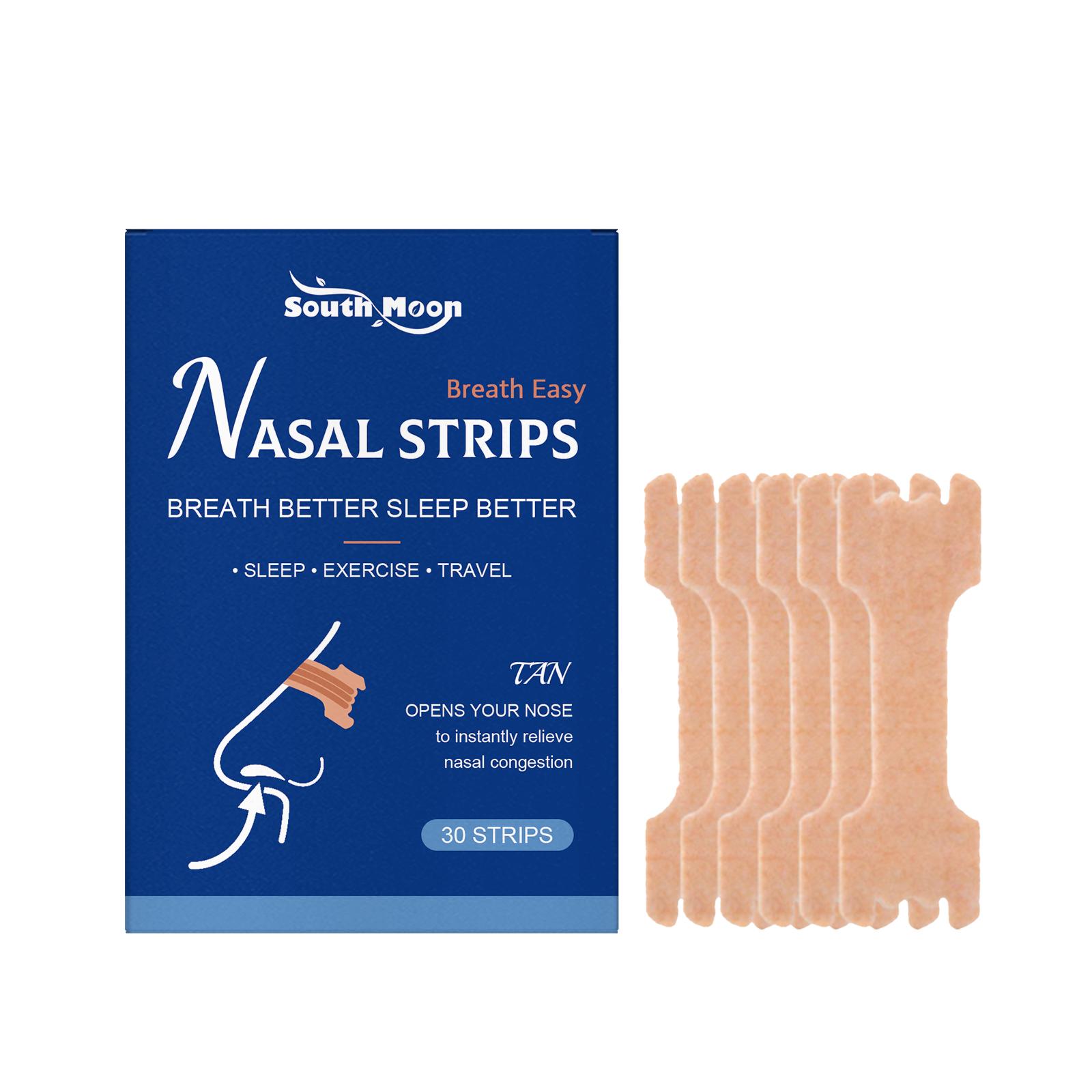 

South Moon Nasal Care Patches Quiet Sleep at Night Comfort for Your Nose Gentle Care for Your Nose For Use on the Nose 30pcs