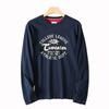 Men's Long-Sleeve T-Shirt for Export, American Style, Loose Fit, Casual Crew Neck, Spring and Autumn, Trendy Base Layer Top