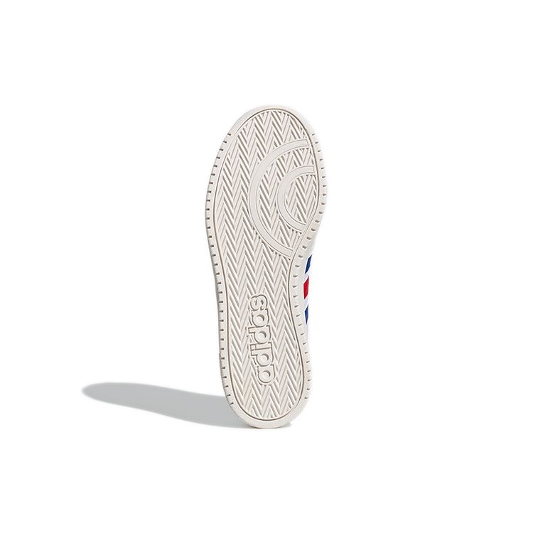 Adidas Hoops 2.0 White Blue Red Men Sneakers Cloud-White Collegiate-Royal Scarlet FW8250