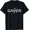 Gamer Heartbeat Video Games Graphic T-Shirt