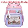 Capybara Cute Cartoon Pattern Children Large Capacity Backpack For School Use