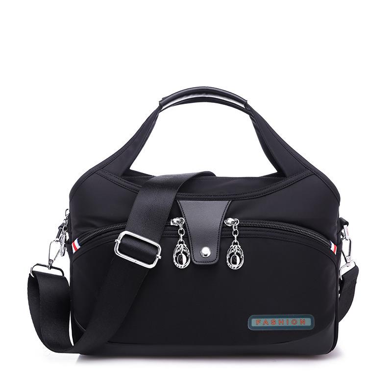 Fashionable and Lightweight Oxford Cloth Women's Casual Large Capacity Waterproof Travel Shopping Hand-held Shoulder Crossbody Bag