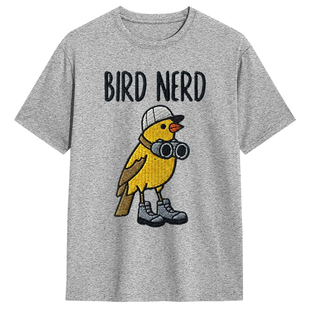 Men T-Shirts Bird Nerd Men's Retro Short Sleeved T-Shirt Outdoor Sports Leisure Big Fashionable Trend Hot Selling In The Hot