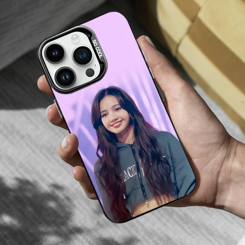 Hot L-LISA K-Korea Singer Phone For iPhone 14,17,13,12,11,16,15,Mini,Pro,SE,XS,MAX,Black Matte Silicone Cover Case