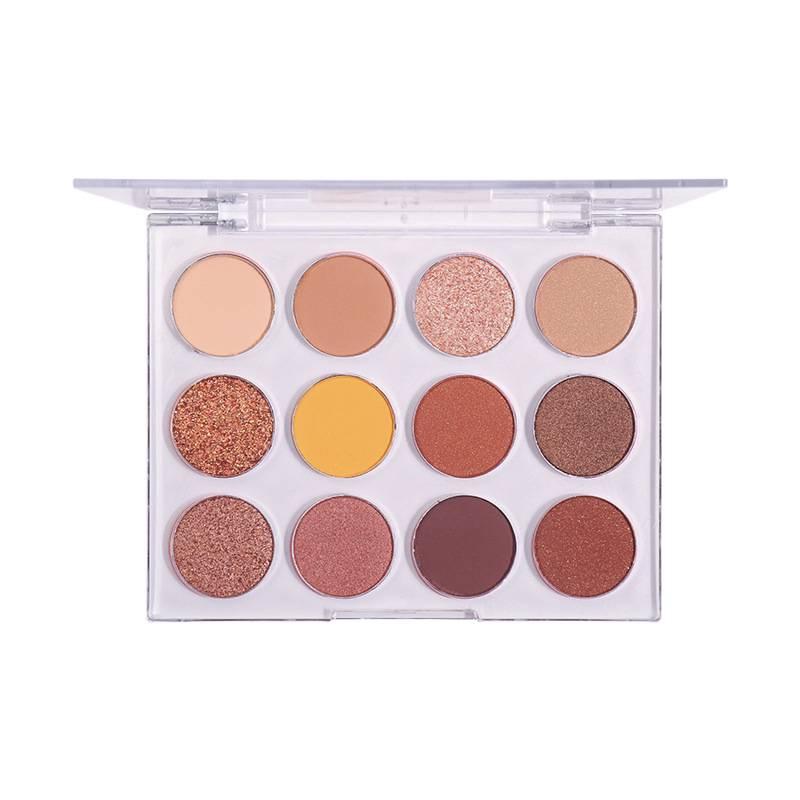 Affordable Earth Tone Eyeshadow Palette: Pearlescent & Matte Finishes for Students