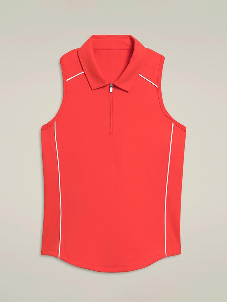 2025 Spring/Summer Women's Sleeveless Polo Golf Vest & Tennis Outfit Set - Slimming Sports Fitness Top